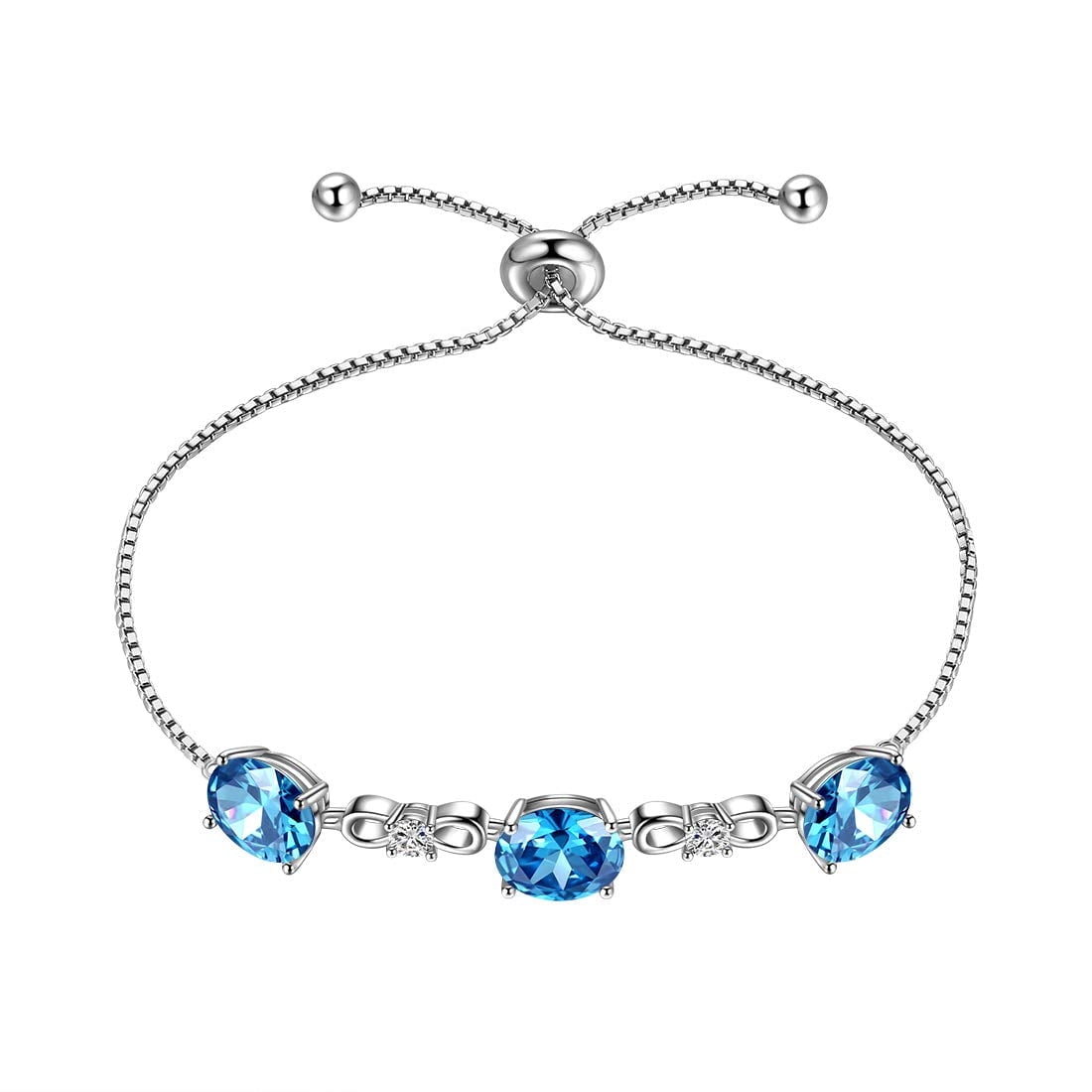 Buy Aquamarine Gemstone Bracelet, Sterling Silver, March Birthstone Bracelet,  Natural Aquamarine Bead Bracelet, Aquamarine Crystal Bracelet Online in  India - Etsy
